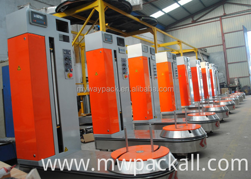 Travel Bag /Baggage/Parcel Wrapper Luggage Wrapping Machine with company catalog show screen